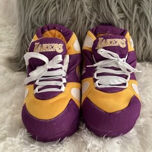 Lakers KIDS Sleep Slippers, Size Small, Color Purple, Yellow, White NEW
